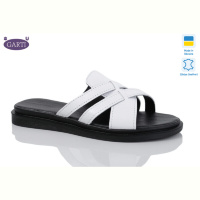 Шлепки Garti 74 біла шкіра