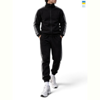 Спортивный костюм Alisa Brand 974 seven чорний-графіт
