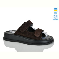 Шлепки Sali 248 коричн.з.