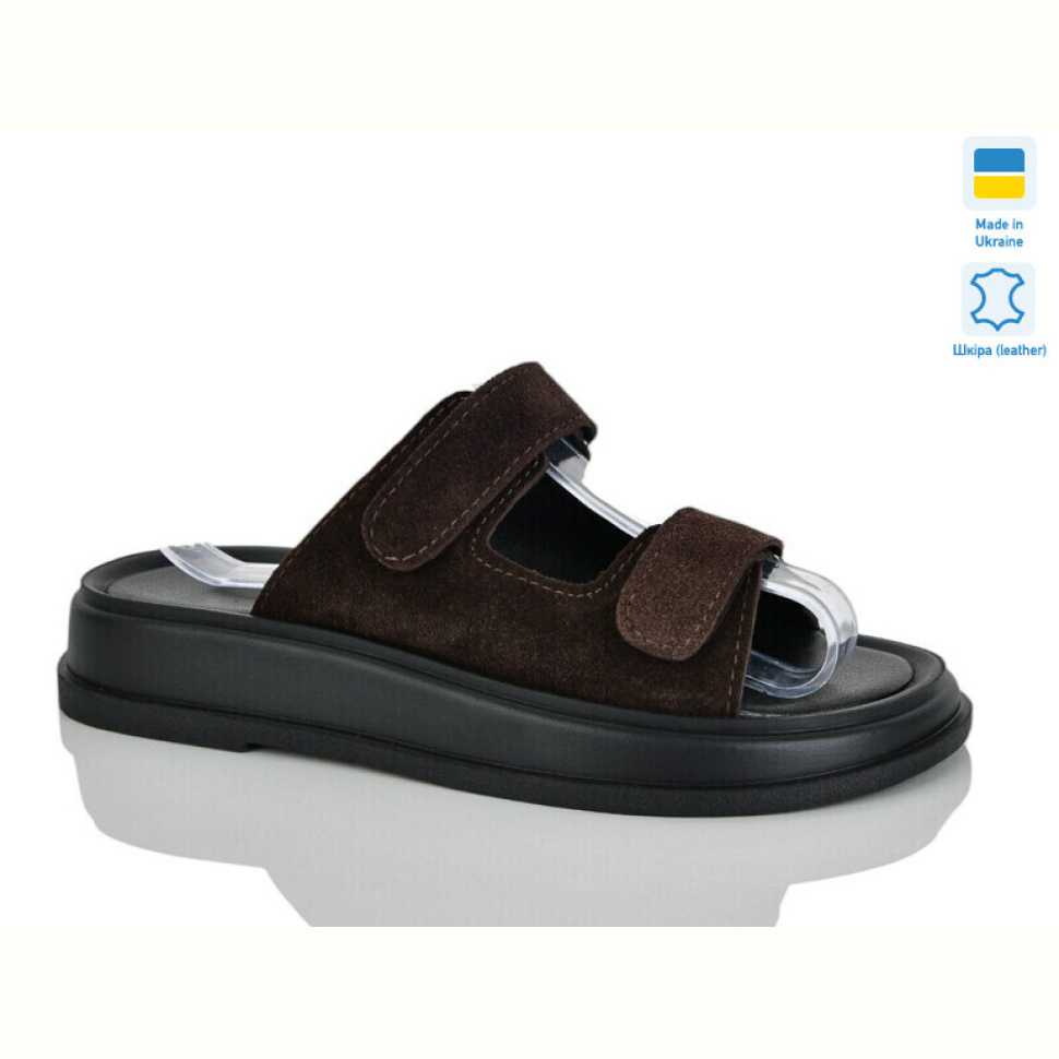 Шлепки Sali 248 коричн.з.