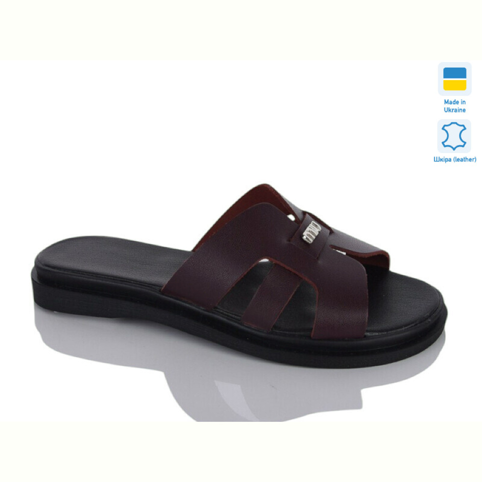 Шлепки Sali 3304 бордо к.