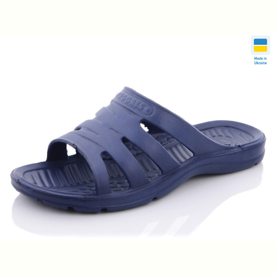 Шлепки Progress Прогресс М новый крабик синие