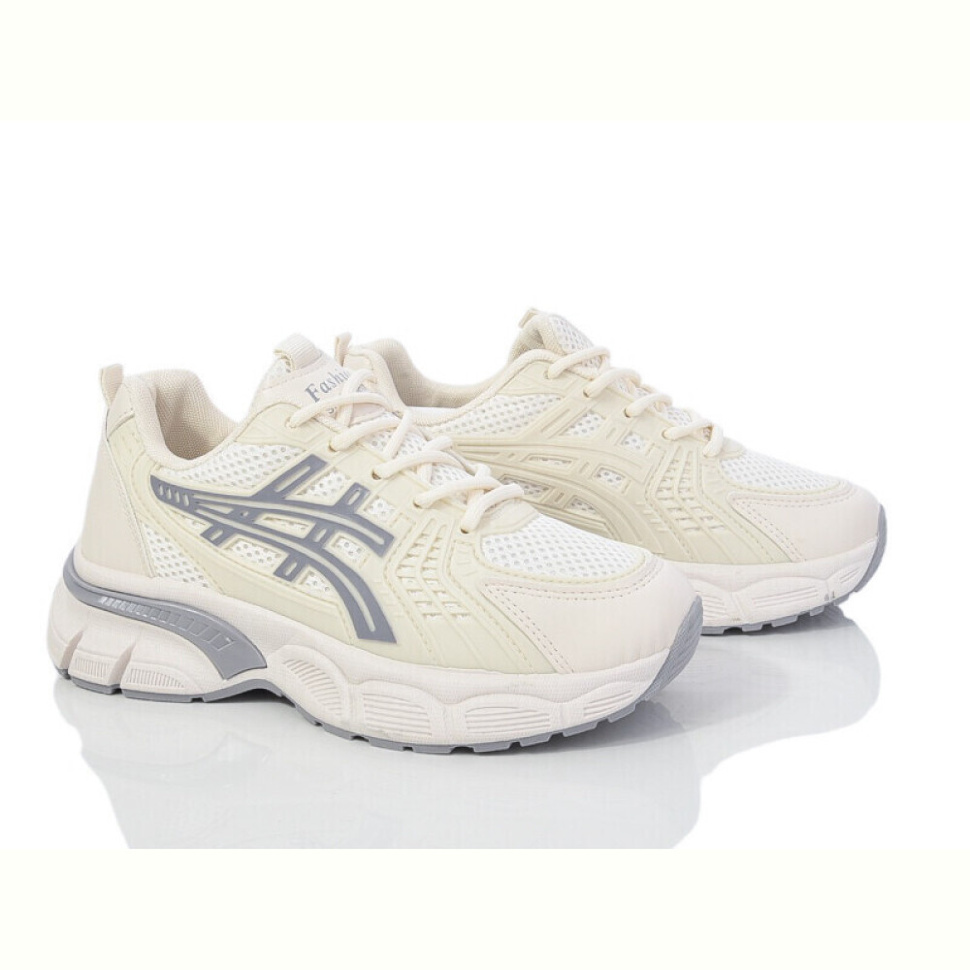 Кроссовки Violeta HD42(172-37) beige-grey