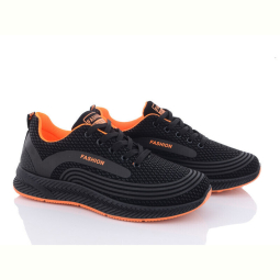 Кроссовки Violeta 197-144 black-orange