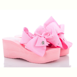 Шлепки Diana Бант6 pink 2 РОЗПРОДАЖ 1 ПАРА РОЗМІР 40