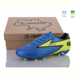 Футбольная обувь Restime DMB24127-2 royal-lime