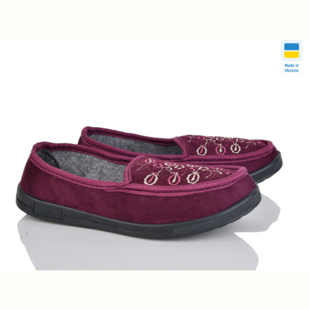 Тапки Lot Shoes Бабушка бордо