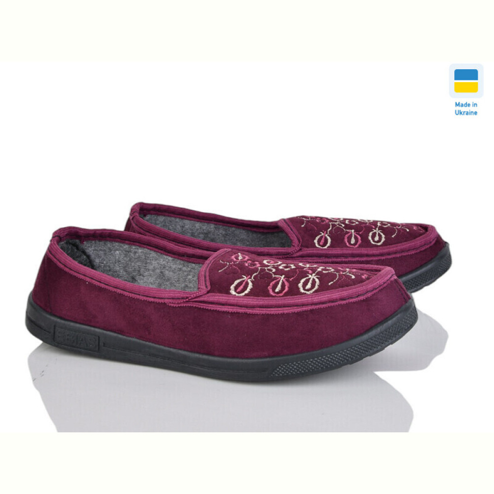 Тапки Lot Shoes Бабушка бордо