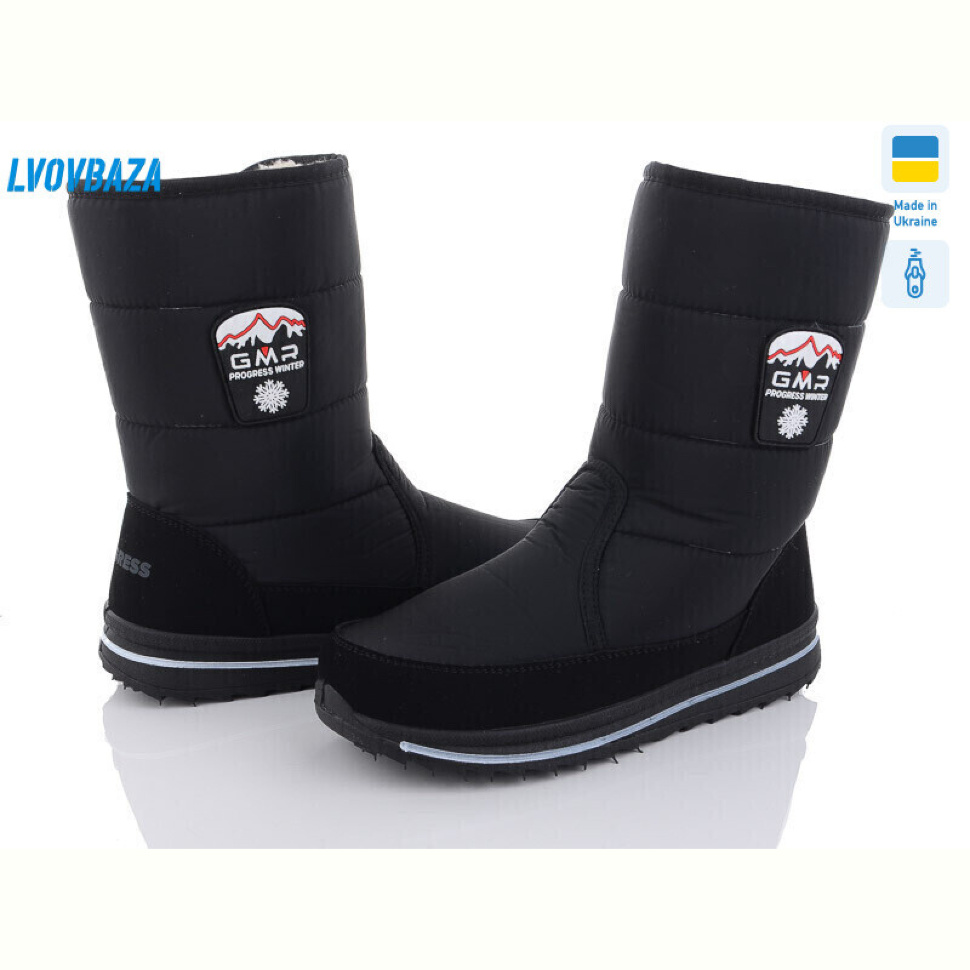Дутики Lvovbaza Progress 3117 чорний