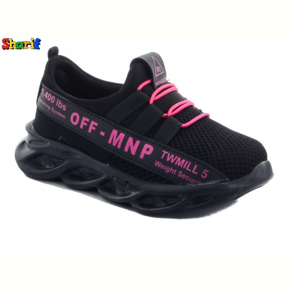 Кроссовки Sharif 05 black-pink 26-30