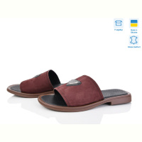 Шлепки Мрія 037 бордо з.