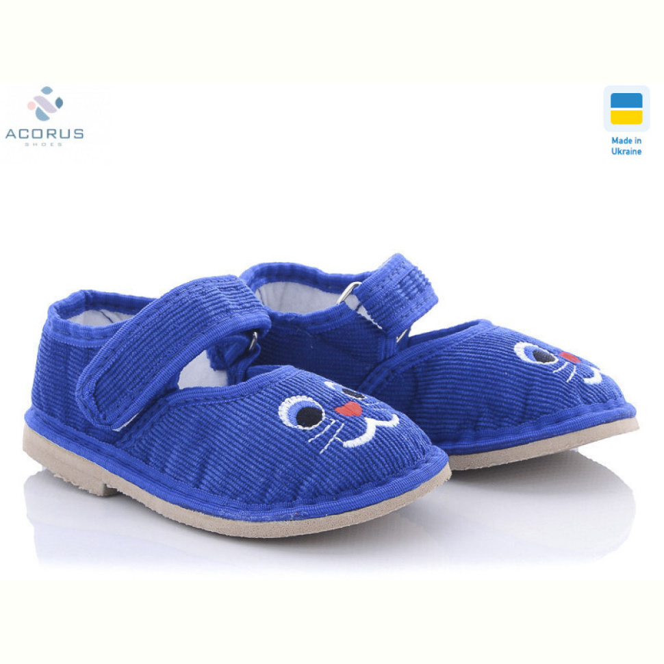 Тапки Acorus Глазки дшв синие