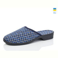 Тапки Lot Shoes Кружки каблук б/з синій