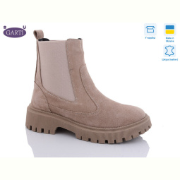 Ботинки Garti 361 беж замш хутро