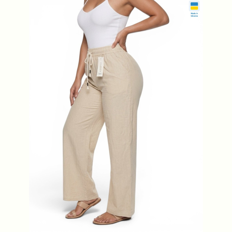 Брюки Sport style 49058 бежевий