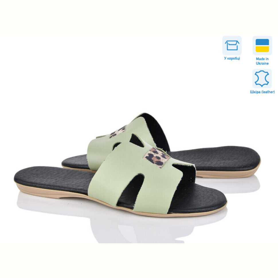 Шлепки A.Dama MV126-15 зел.ш.
