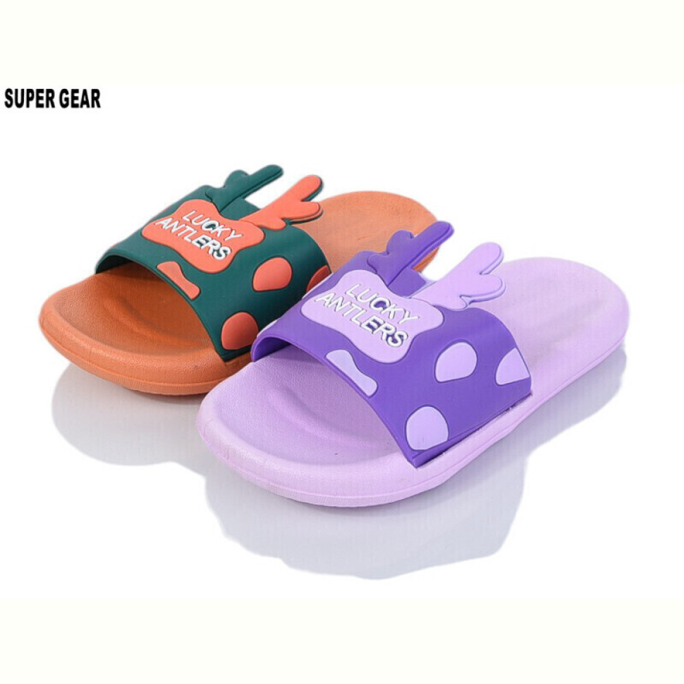 Шлепки Super Gear 02-758 orange-lilac mix