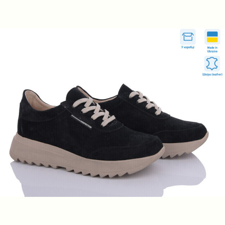 Кроссовки A.N.I.One 5064-55K чорн замш