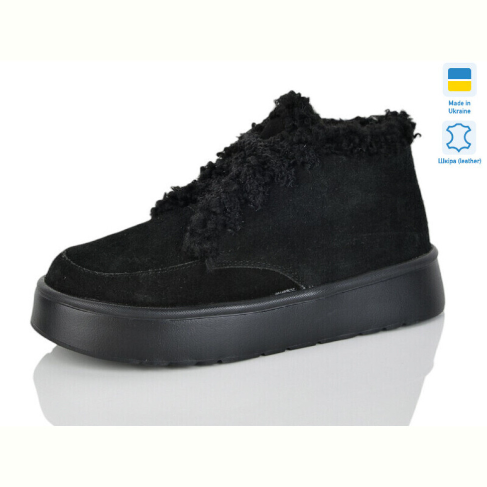 Ботинки Sali 2501 чорний з. зима