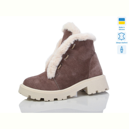 Ботинки Sali 333 капучино з лотос-п.зима