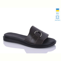 Шлепки Sali 15 шоколад к.