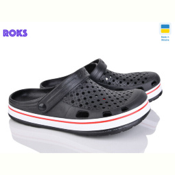 Кроксы Roks 51 чорний-білий