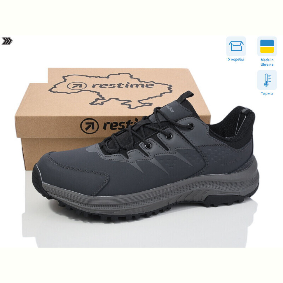 Кроссовки Restime TG024463 d.grey термо Кроссовки Restime TG024463 d.grey термо