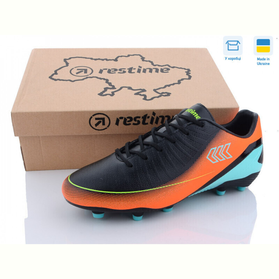 Футбольная обувь Restime DM023027-2 black-orange