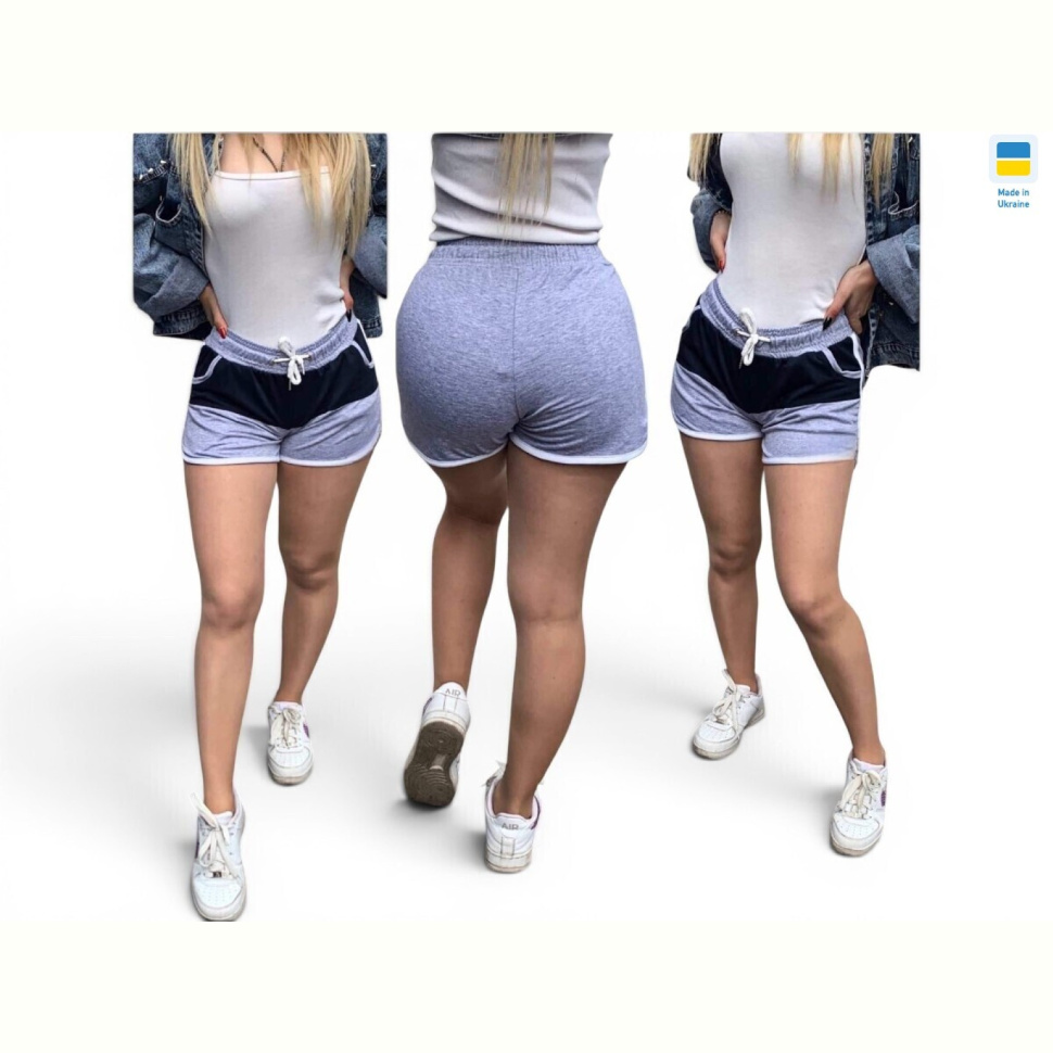 Шорты Sport style 7 сіро-синій