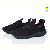 Кроссовки Paolla 5020 чорний-червоний