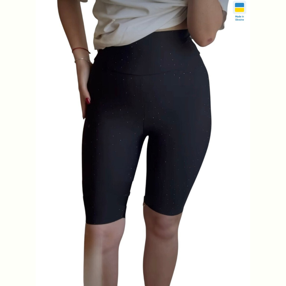 Велосипедки Sport style 50374 батал чорний