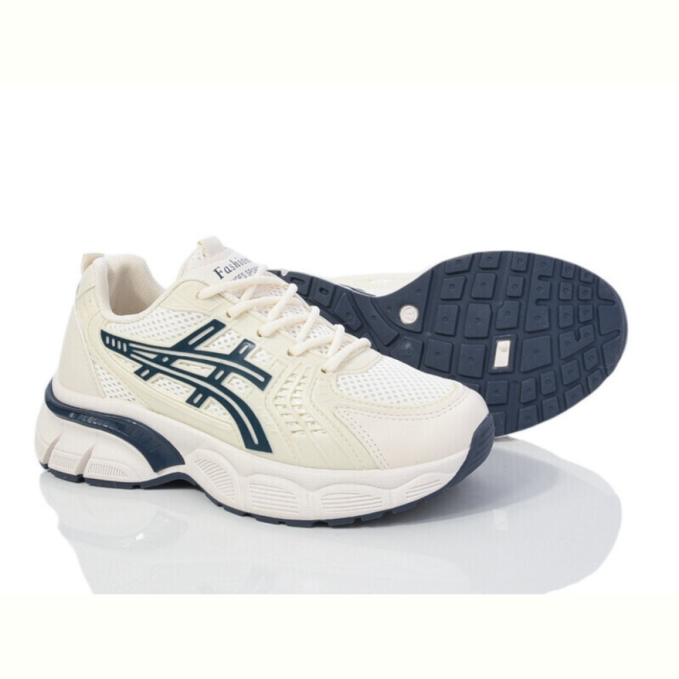 Кроссовки Violeta HD42(172-37) beige-navy