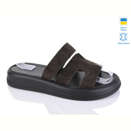 Шлепки Sali 1501-25 коричн замш