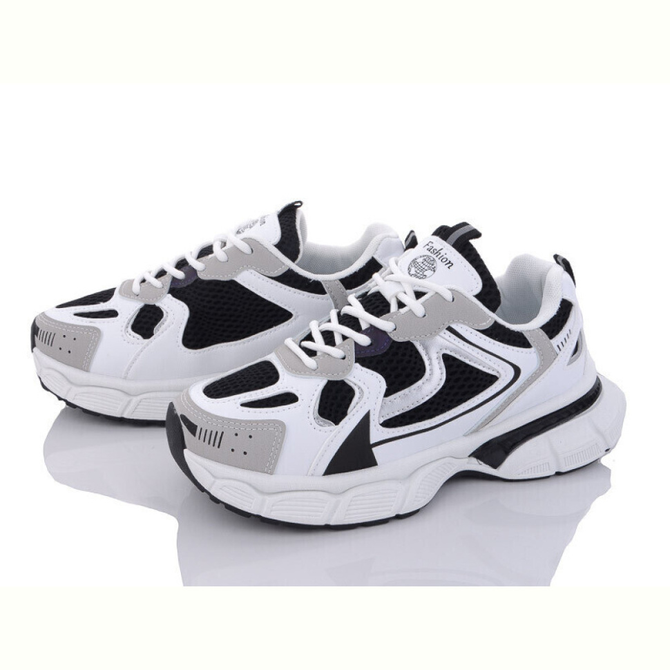 Кроссовки Violeta 136-21 white-black