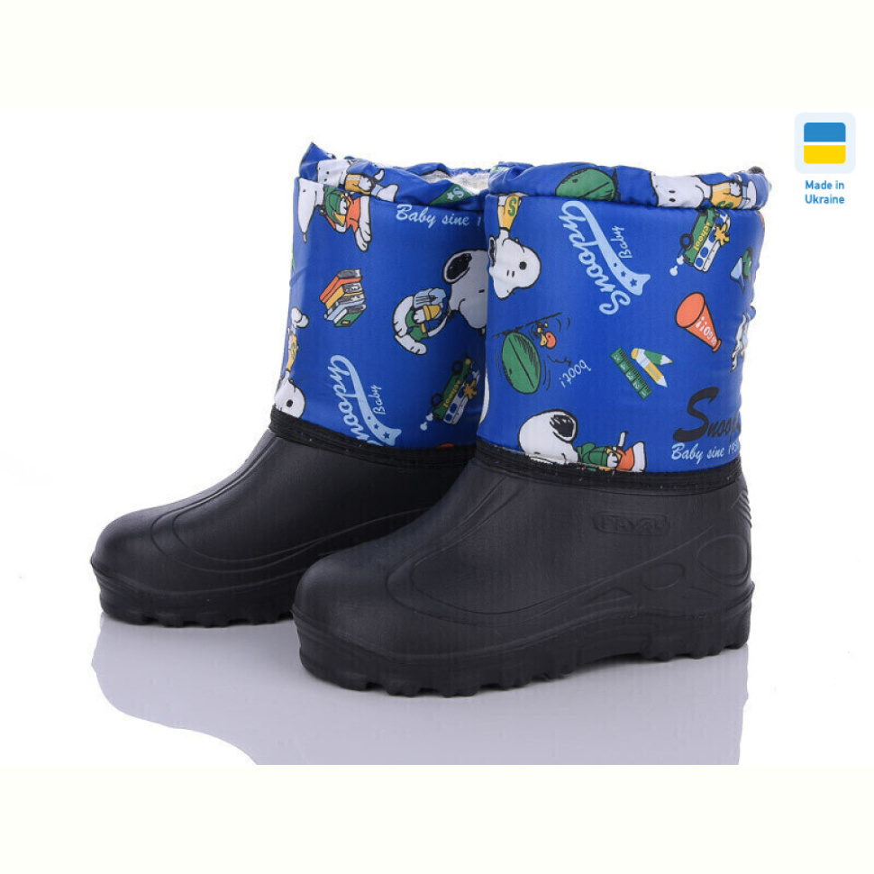 Сапоги из пены DeMur СПП Снупі блакитний-чорний 2025