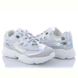 Кроссовки Class Shoes 1-8881 серебро