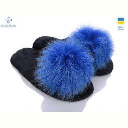 Тапки Acorus Пушки фетрові синій