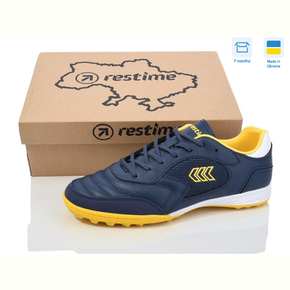 Футбольная обувь Restime DM024409-1 navy-yellow
