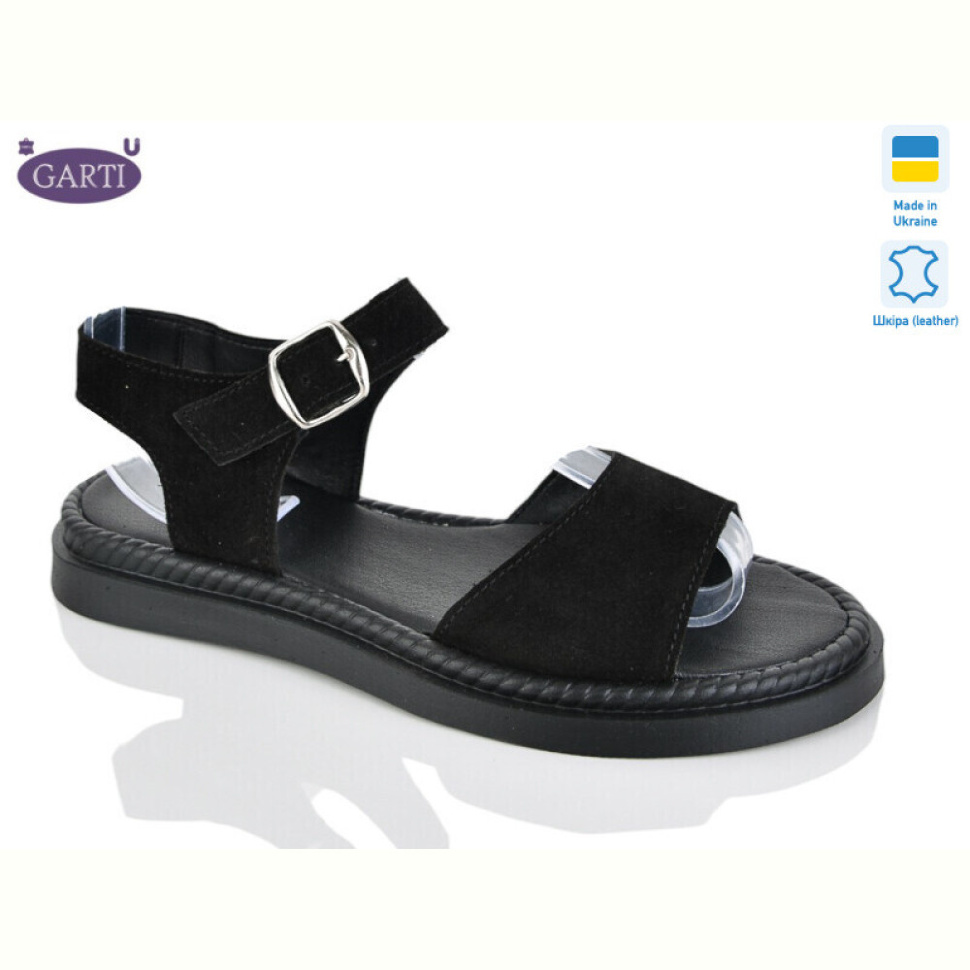 Босоножки Garti 2514 чорний замш