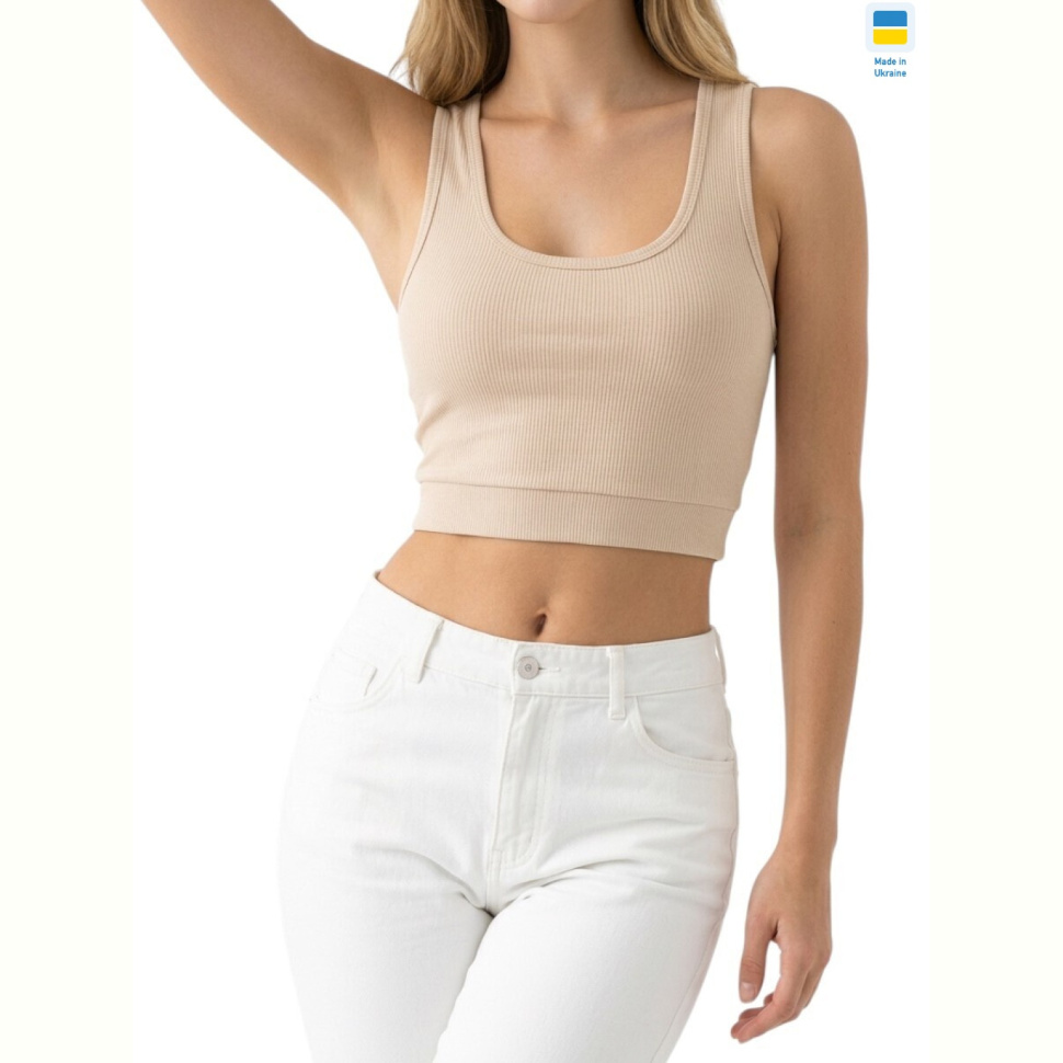 Топ Sport style T5 бежевий