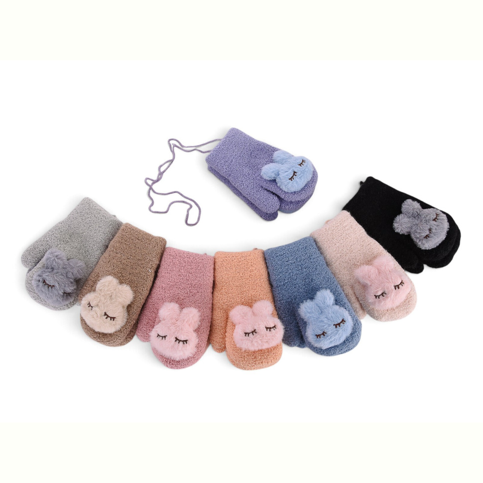 Варежки Королева D1013-1 mix (тедді)