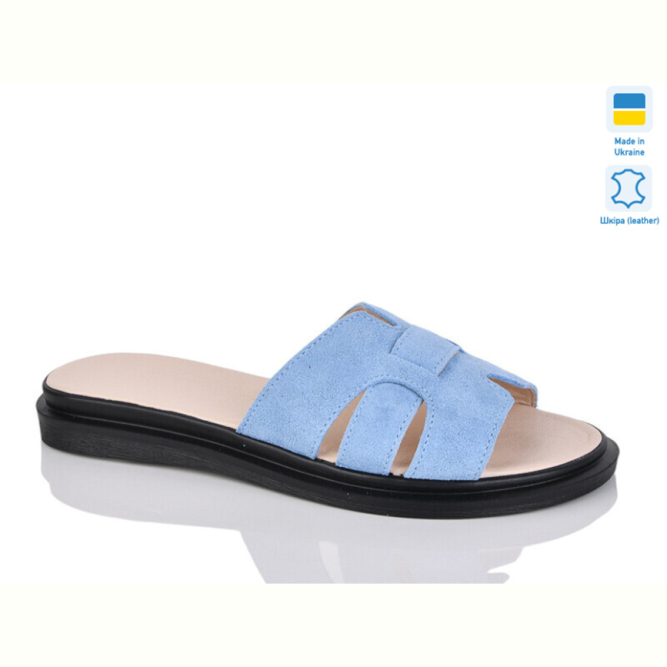 Шлепки Sali 301 блакитний з.