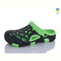 Кроксы SANLIN 2 308 чорно-зелений