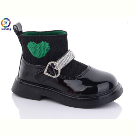 Туфли Леопард F6619 black-green