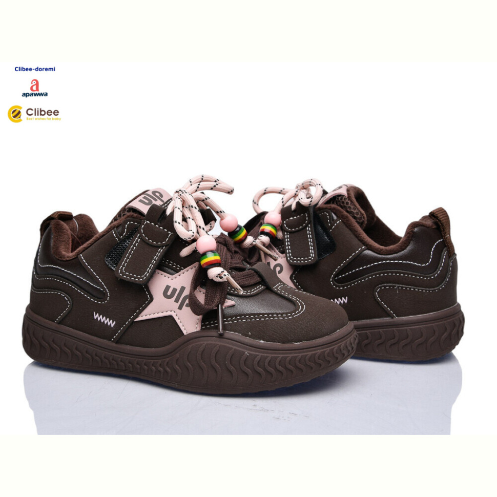 Кроссовки Clibee-Doremi A25120 brown фліс Кроссовки Clibee-Doremi A25120 brown фліс