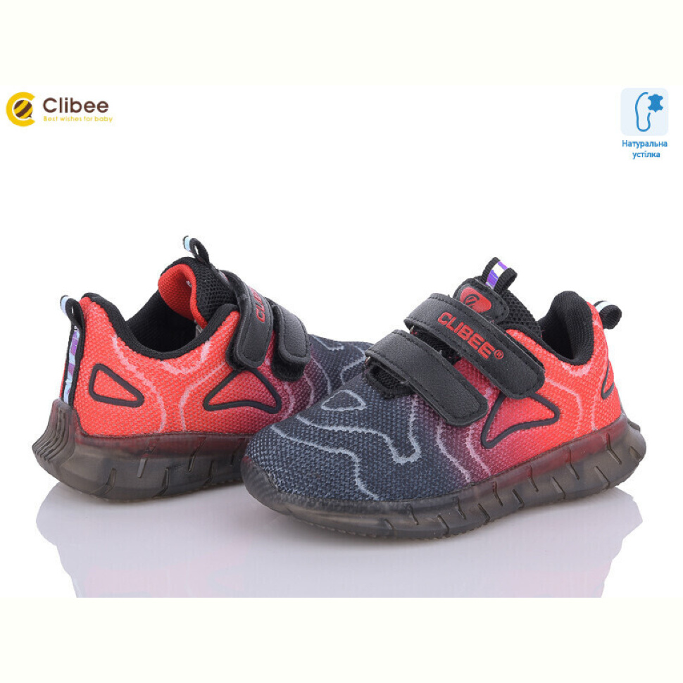 Кроссовки Clibee F6 black-red