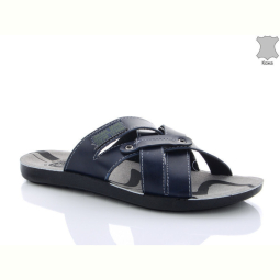 Шлепки Oscar 5308E кожа blue