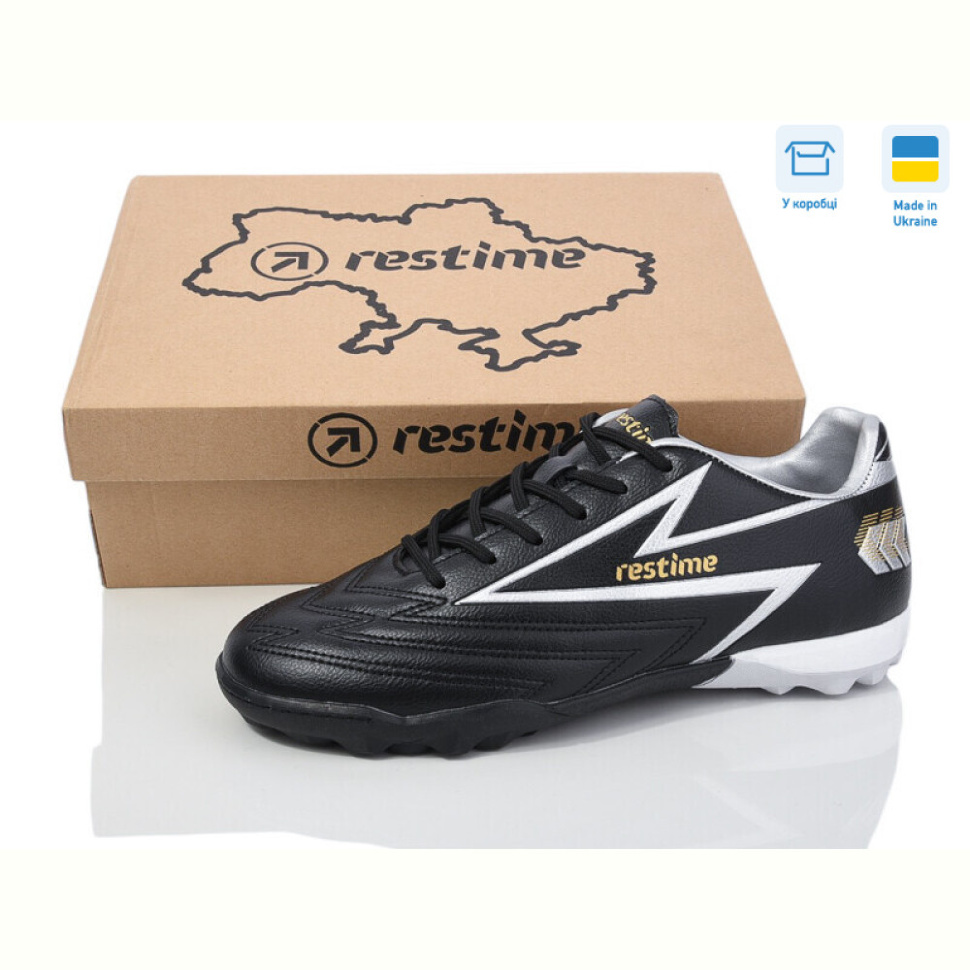 Футбольная обувь Restime DM024127-1 black-white