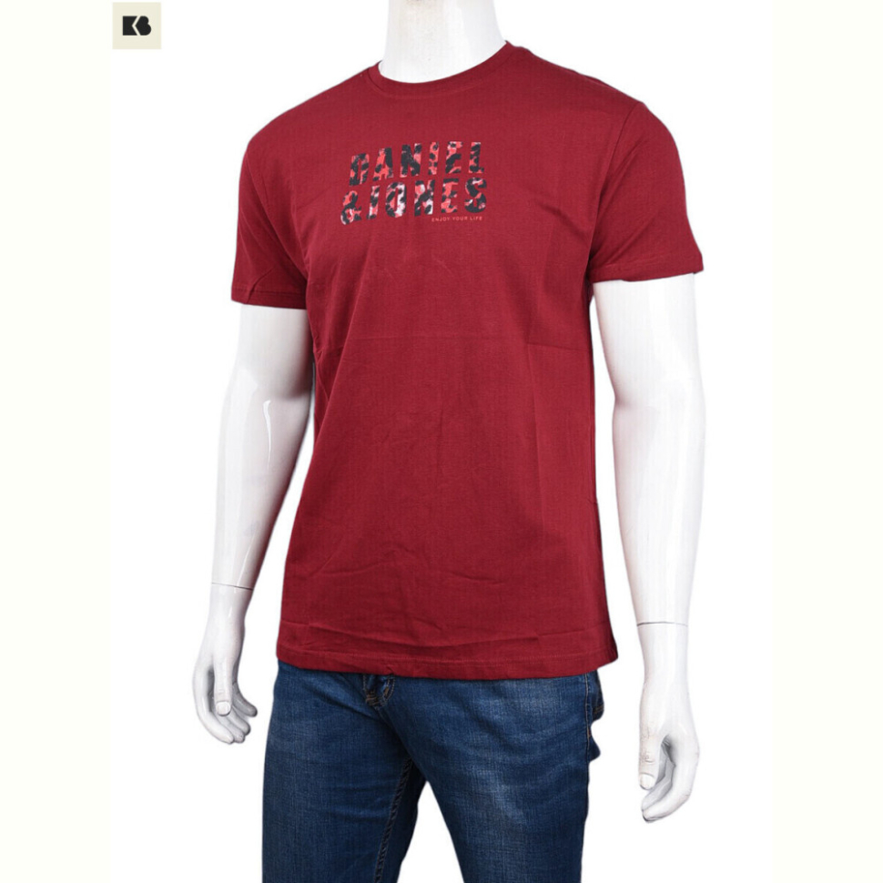 Футболка BIG 3707-0072-3 bordo