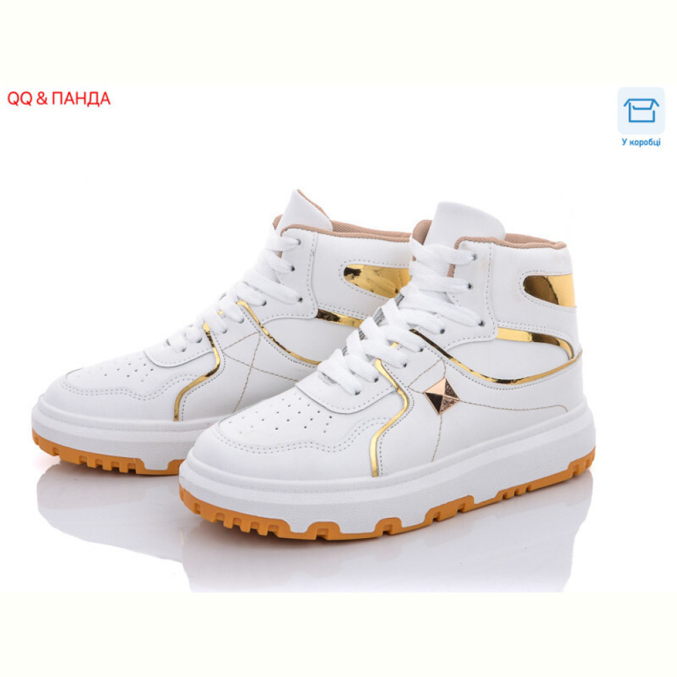 Кроссовки QQ&Панда BK72 white-gold